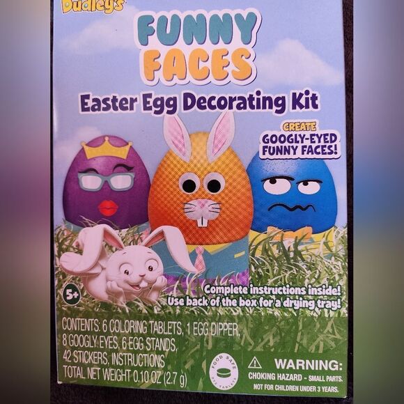 New kid's Easter basket and egg decorating kit bundle - Picture 5 of 6